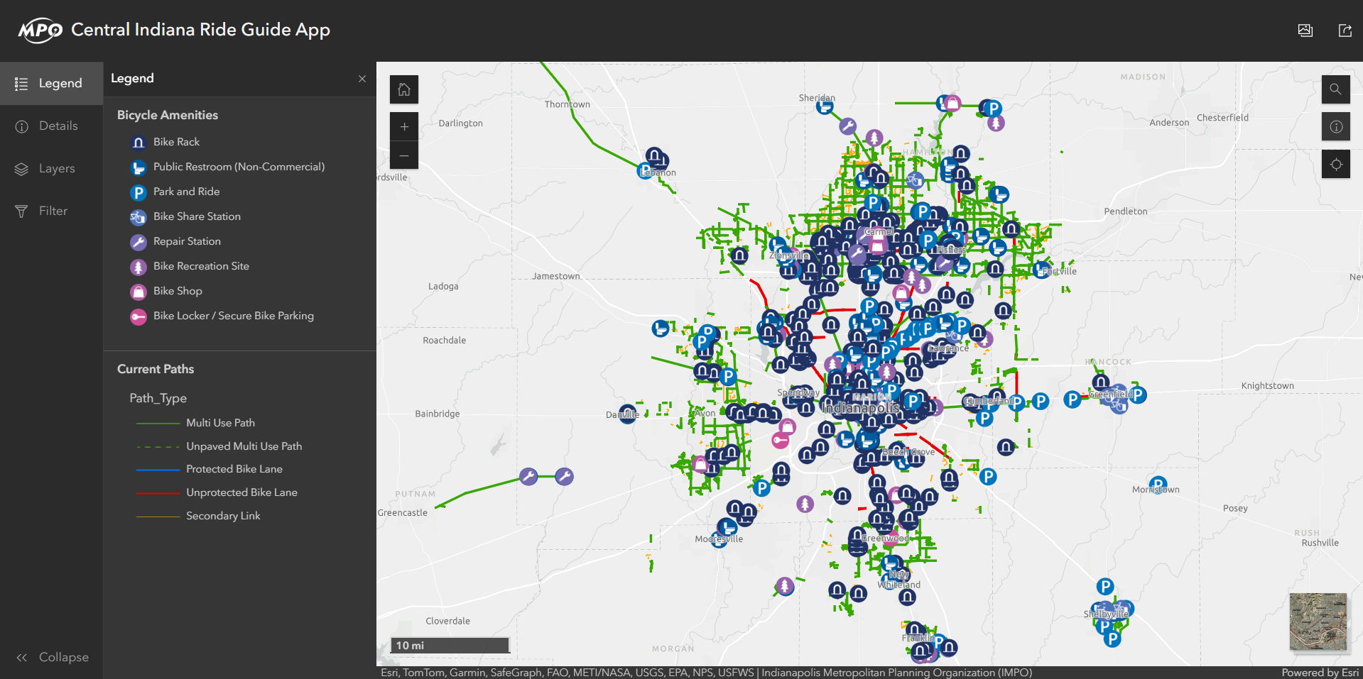 Central Indiana Ride Guide App